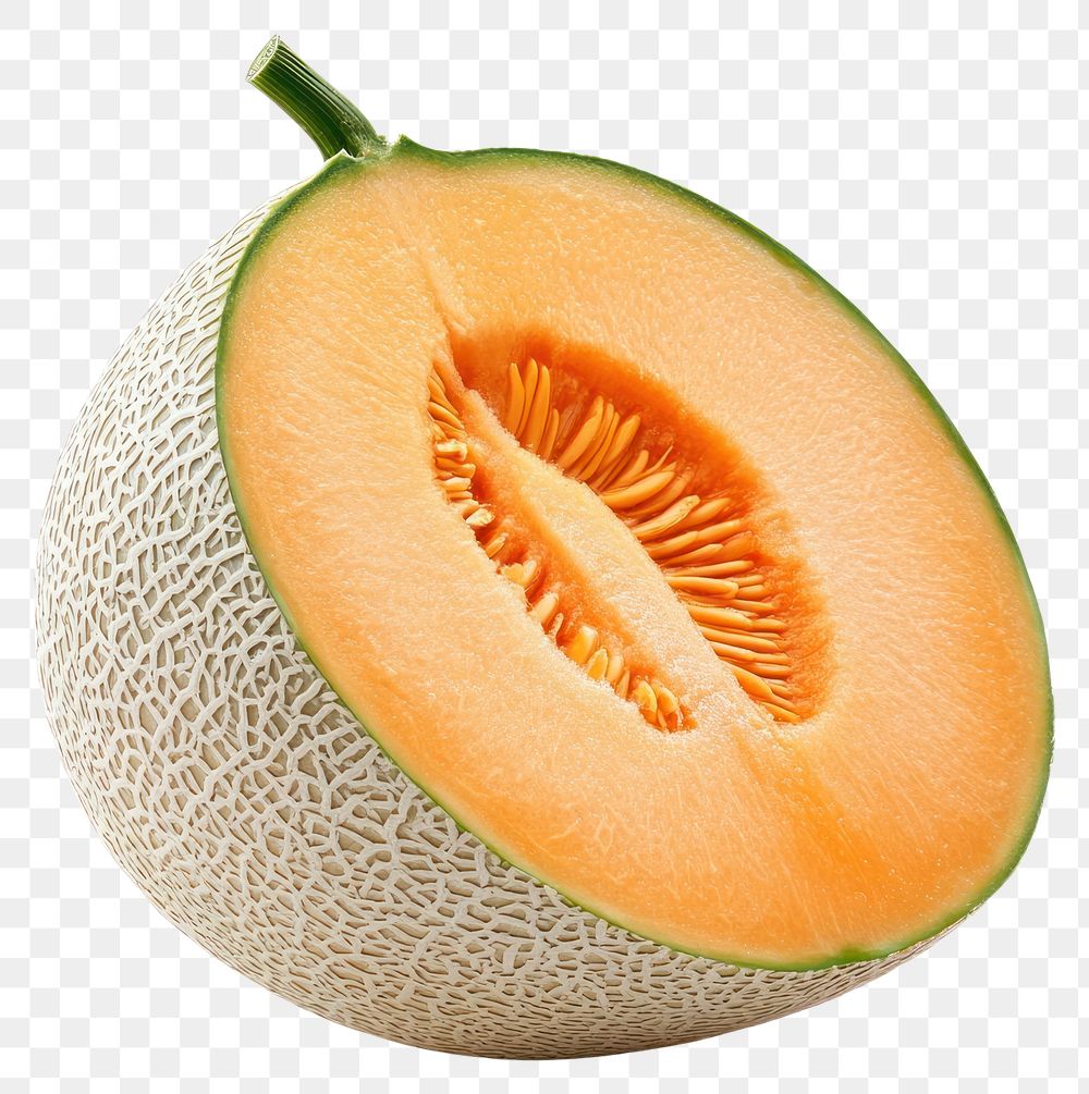 PNG Cantaloupe fruit melon fresh.