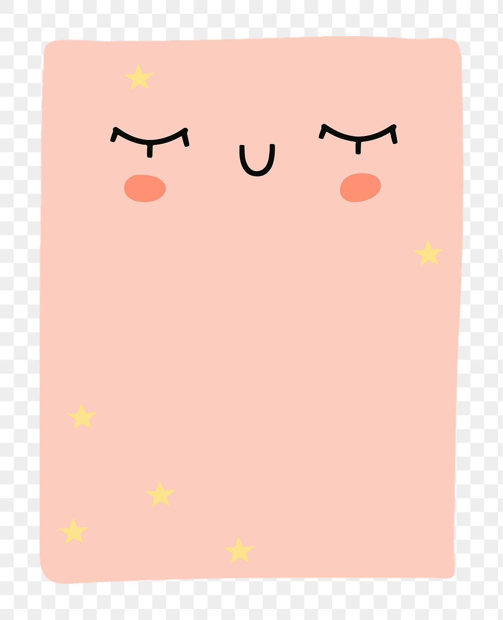 PNG Cute paper notes illustration, transparent background