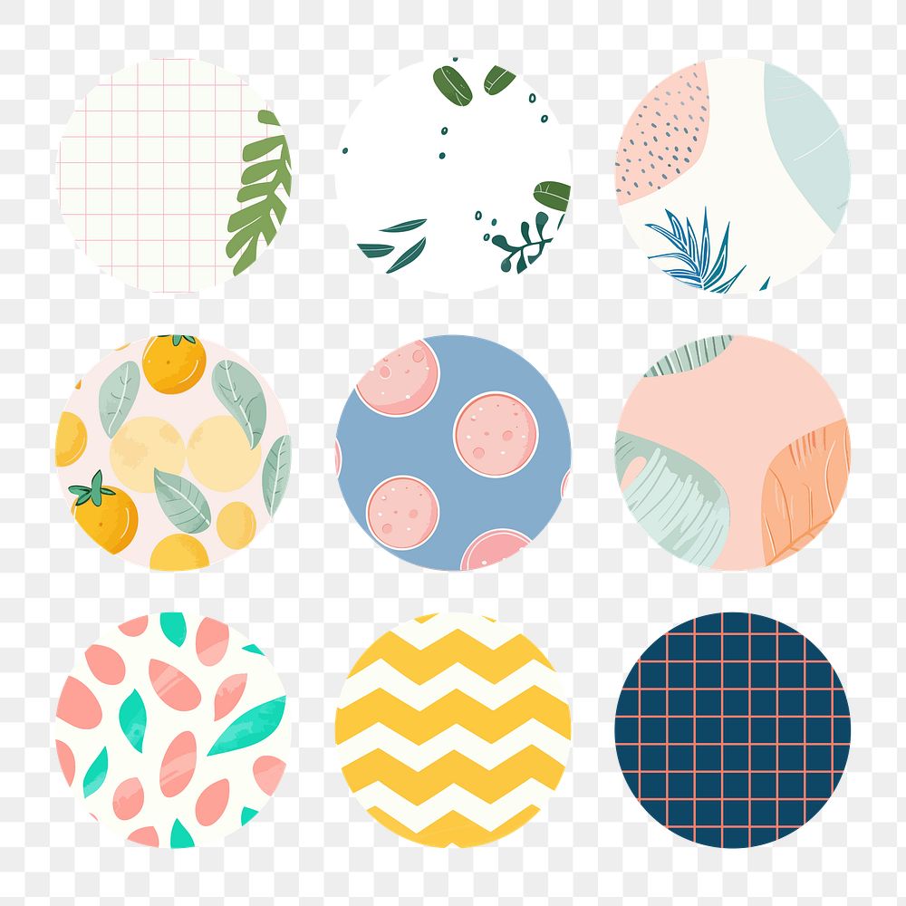 PNG Cute paper notes illustration, transparent background set