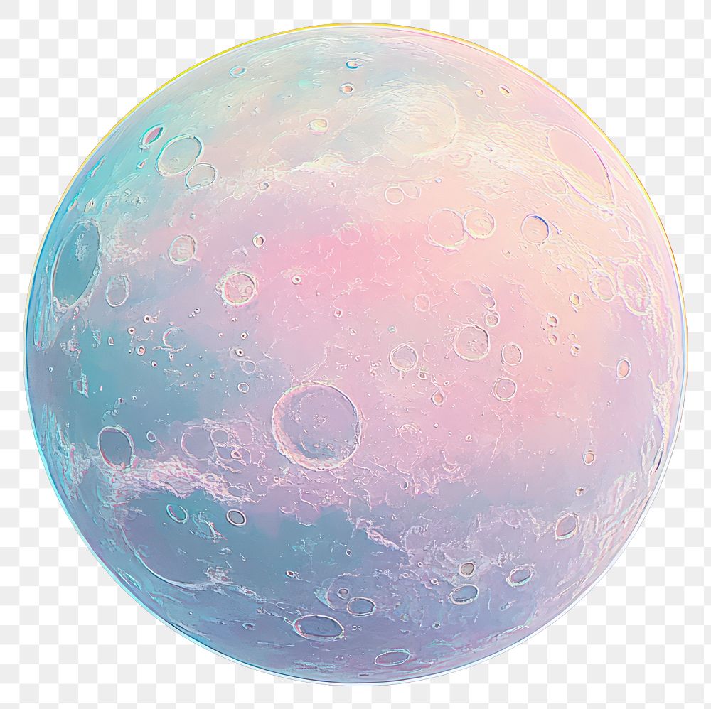 PNG  Ganymede moon illustration pastel.