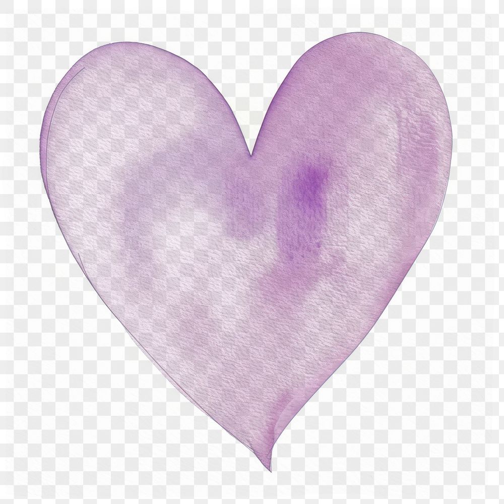 PNG Clean light purple heart balloon.