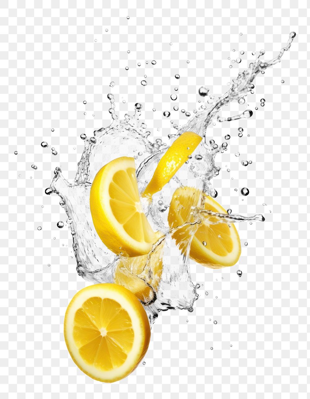 PNG Floating lemon splash background fruit food.