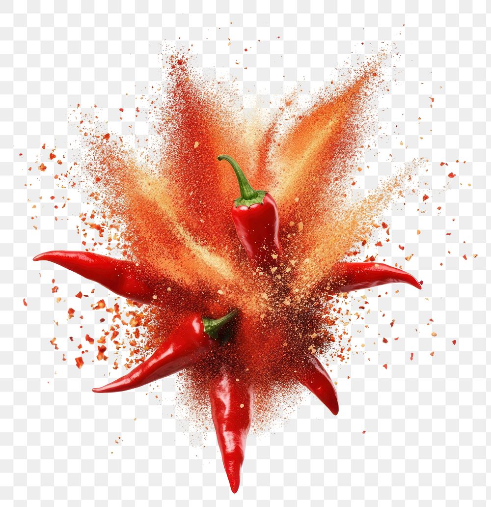 PNG Explosive red chili pepper art