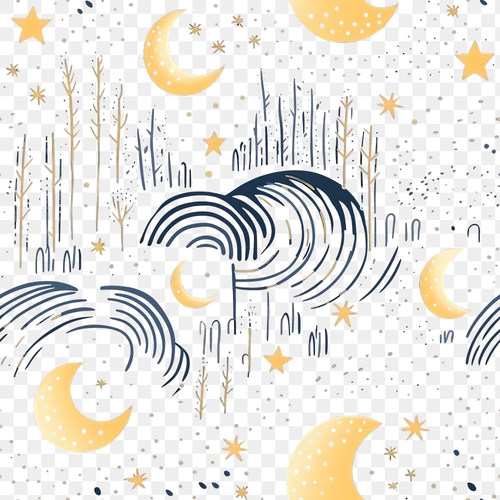 PNG Magic moon night pattern outdoors nature. 