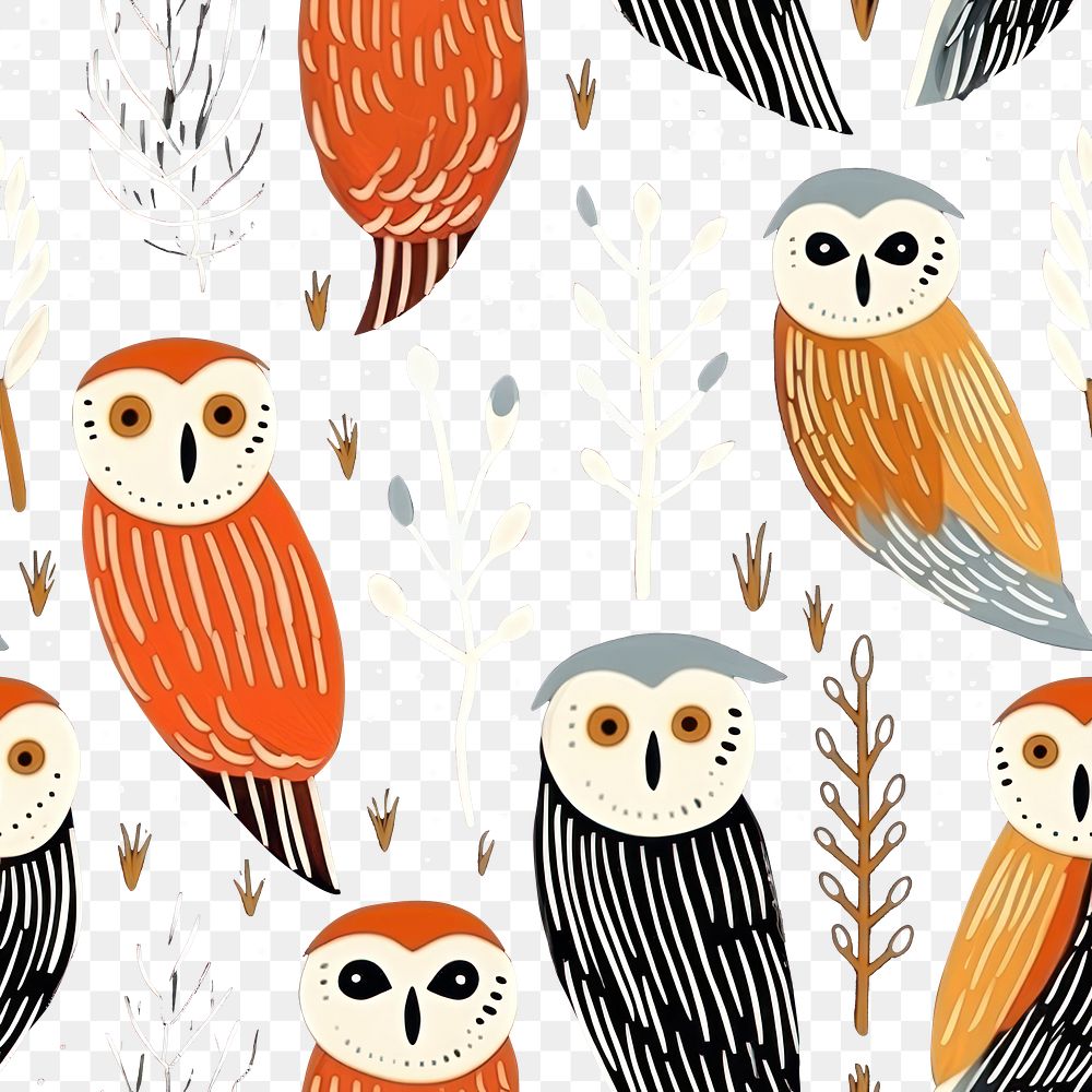 PNG Magic owl bird pattern backgrounds creativity. 