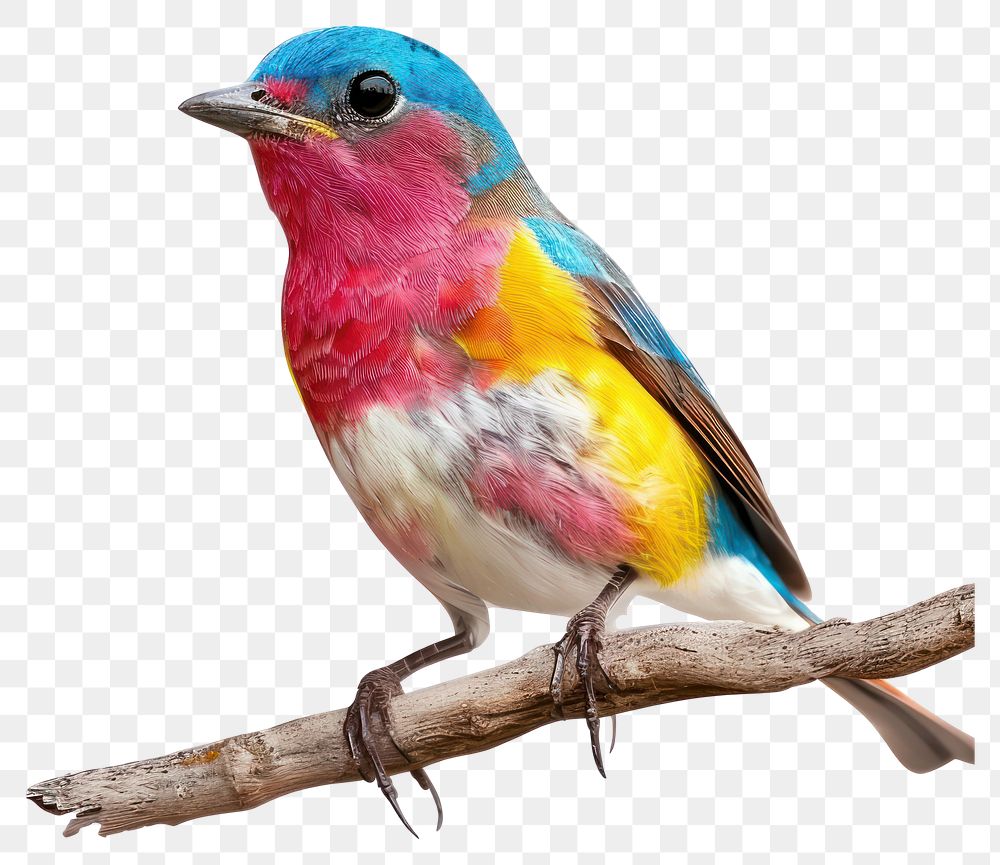 PNG Colorfull Bird bird animal branch.