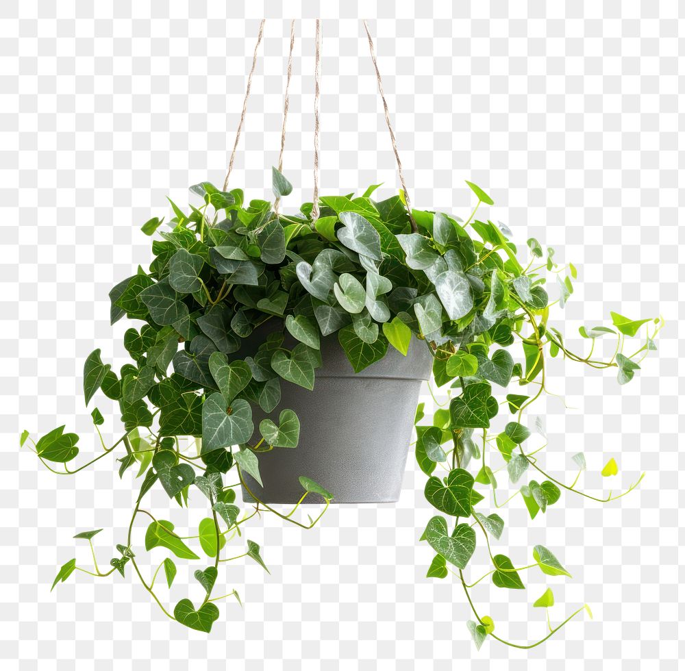 PNG Plant hanging in pot leaf ivy 