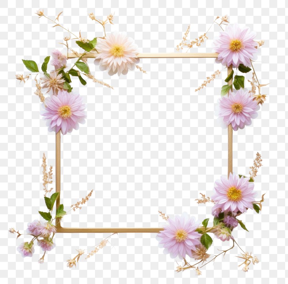 PNG Flower wreath plant aster.