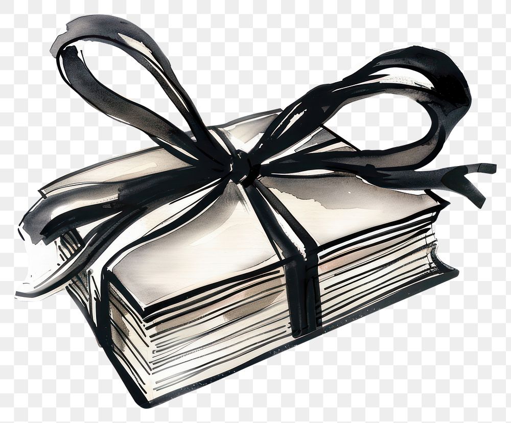 PNG Book illustration ribbon gift-wrapped.