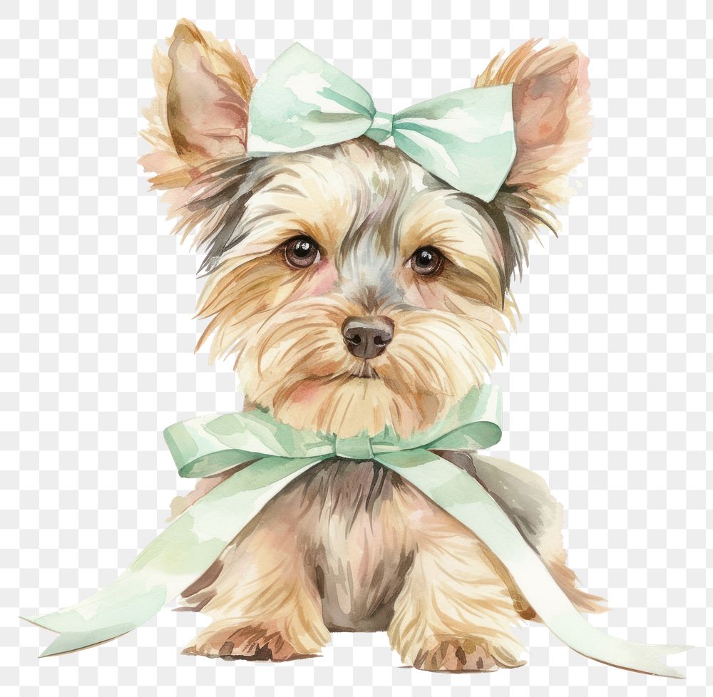 PNG Yorkshire Terrier dog terrier animal canine.