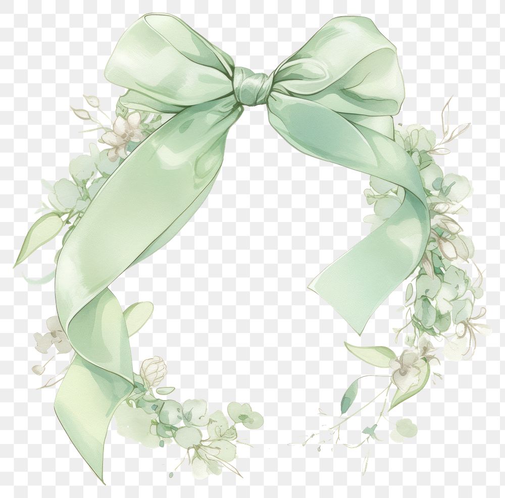 PNG Coquette square picture frame wreath.