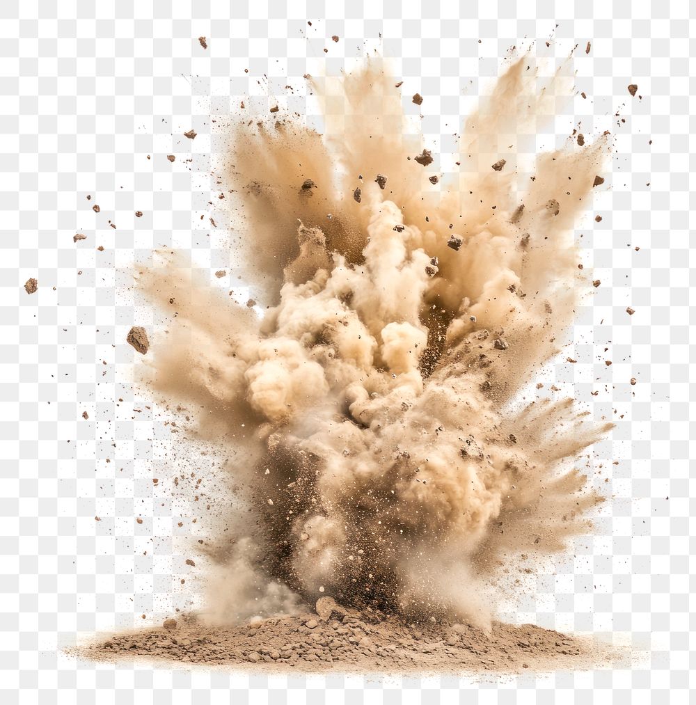 PNG Dirt Blast explosion particles dramatic.