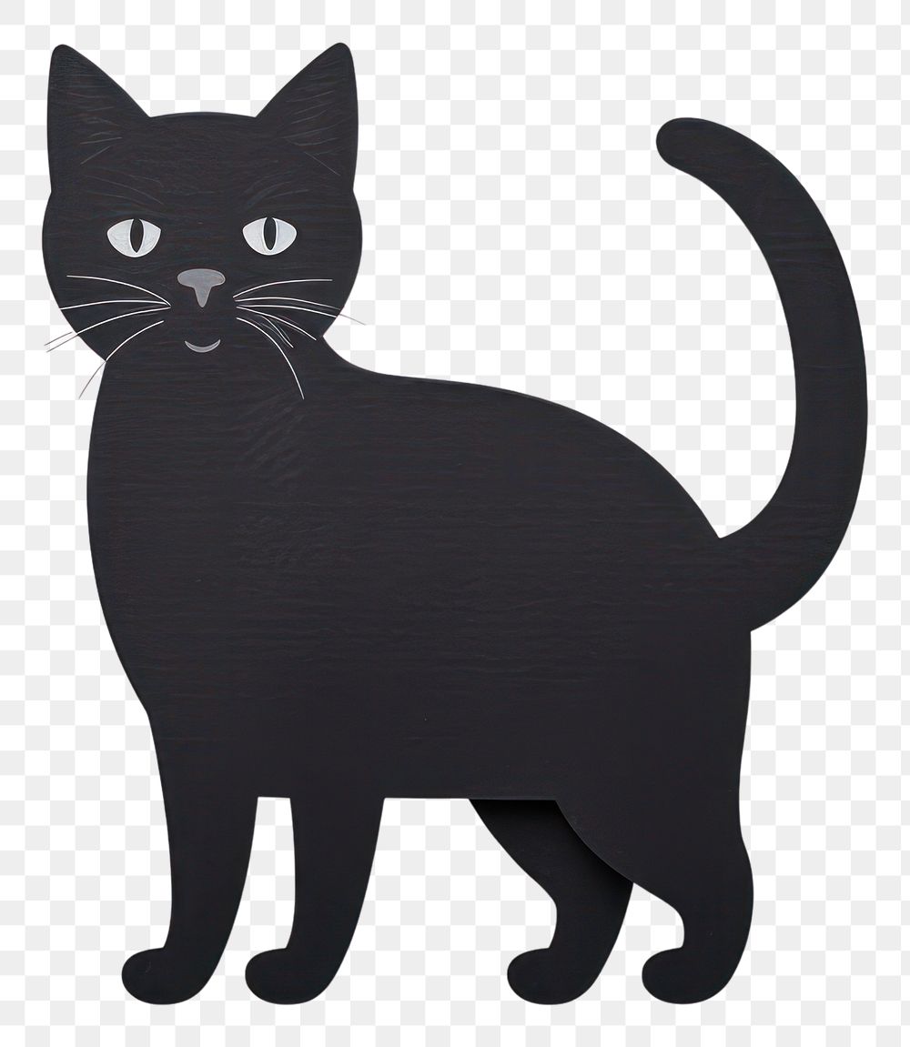 PNG Cat black animal mammal pet.