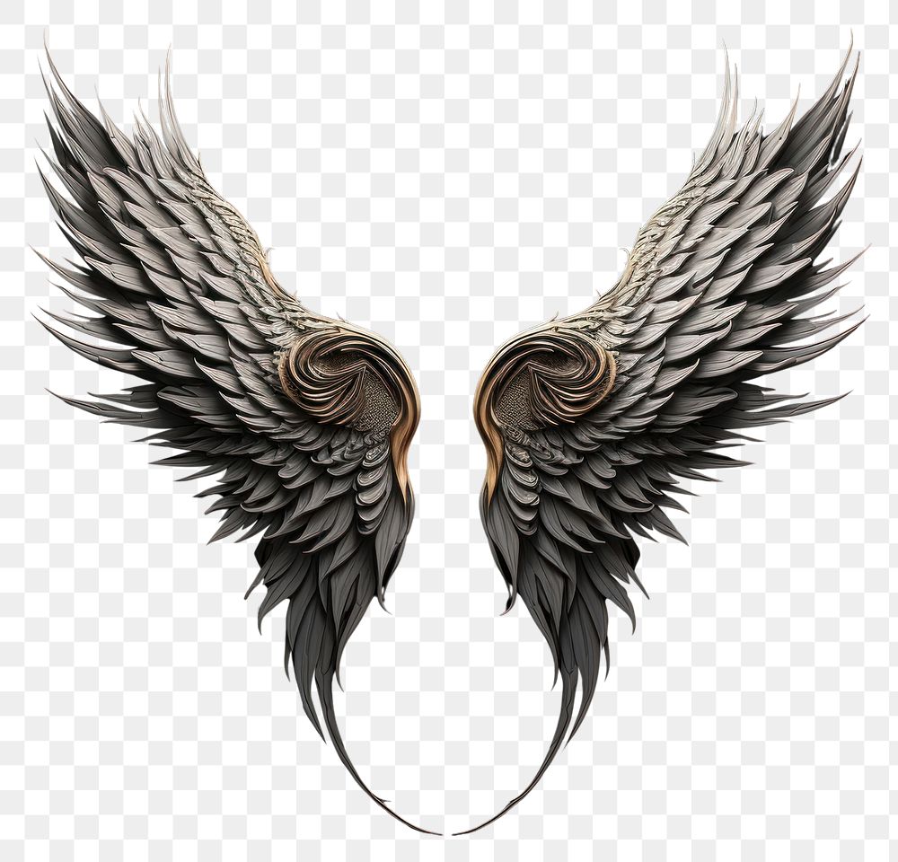 PNG Wings background design symmetrical.