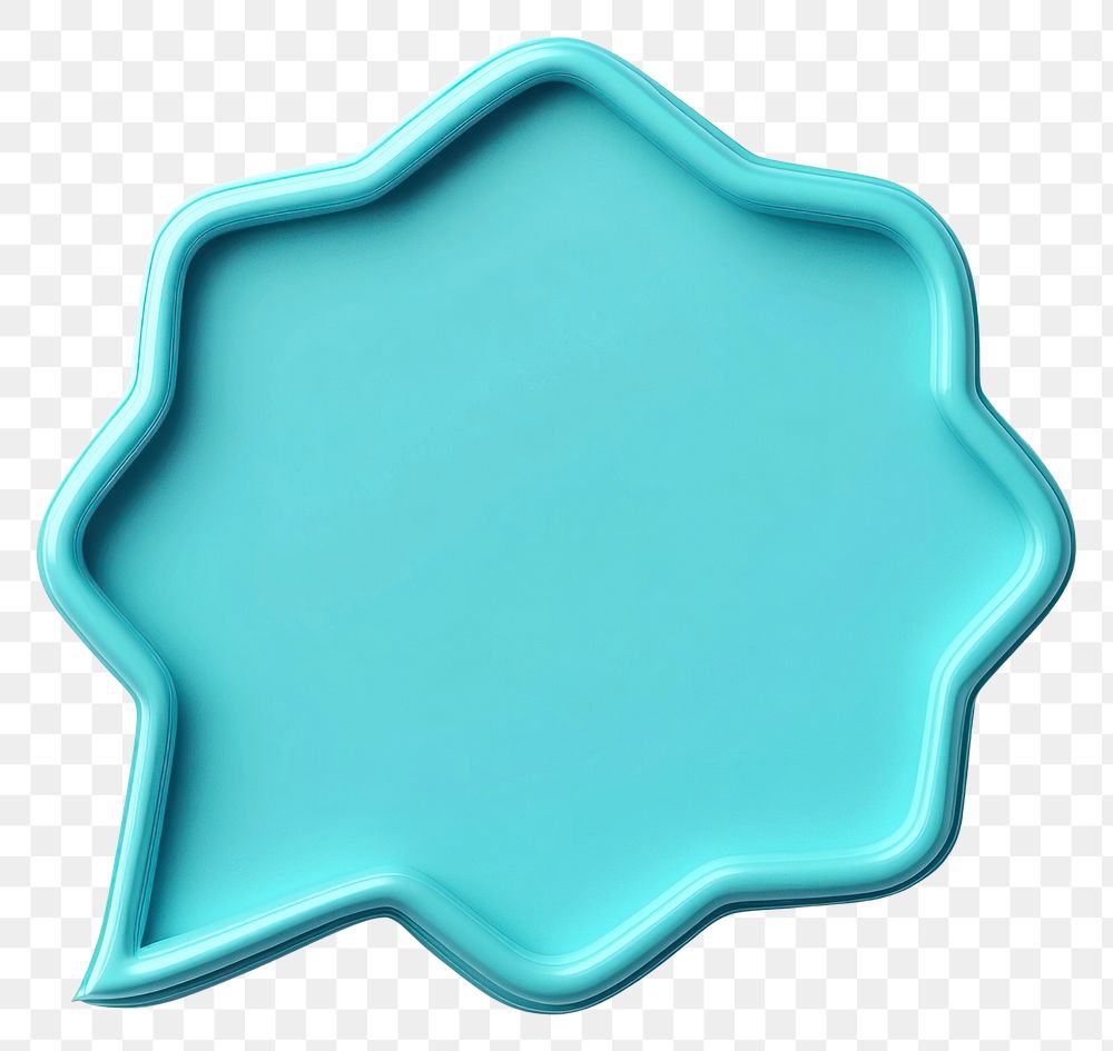 PNG Turquoise-blue octagon shape turquoise graphic speech.