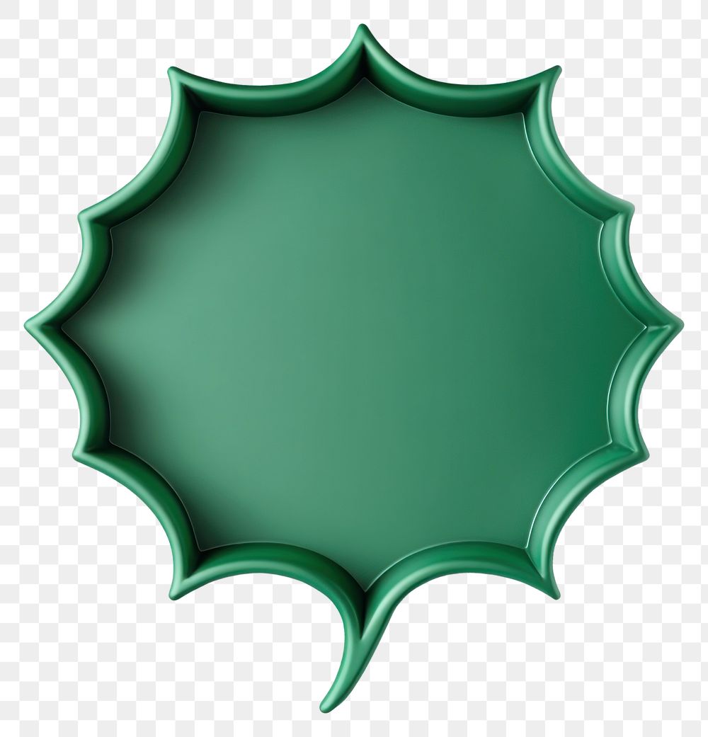 PNG Emerald-green octagon shape leaf leaf-shaped decorative.