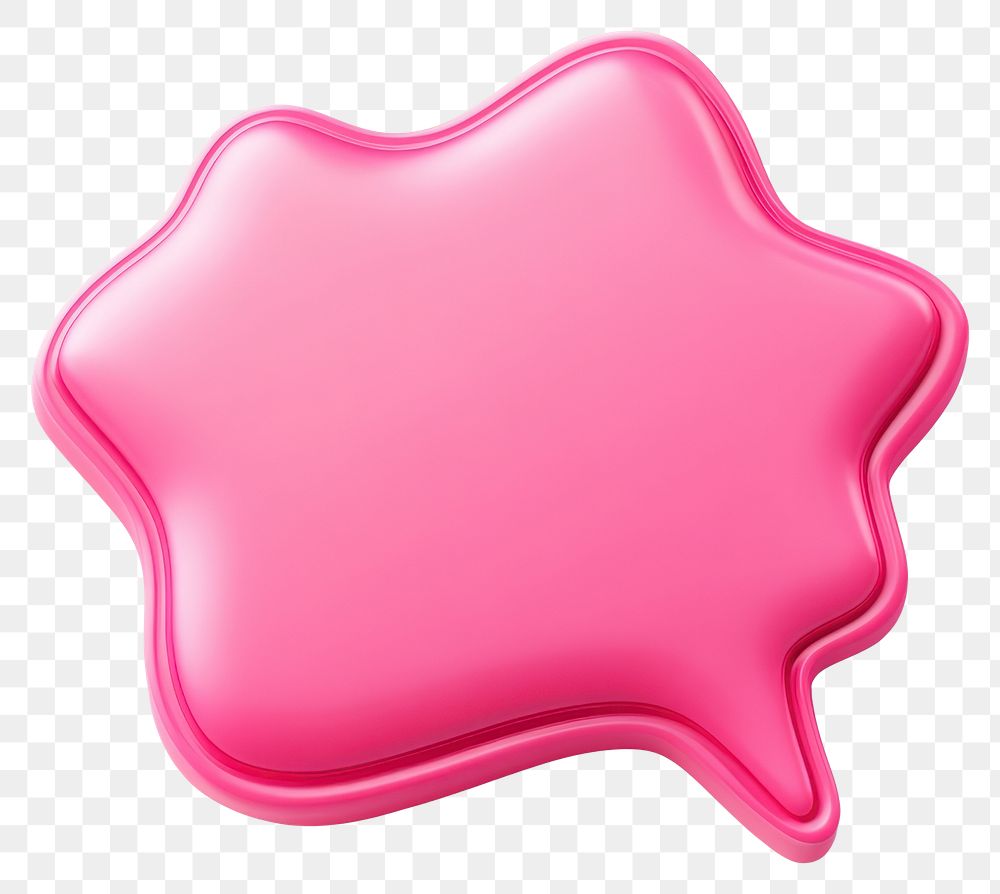 PNG Fuchsia-pink thought bubble shape symbol speech speech bubble.