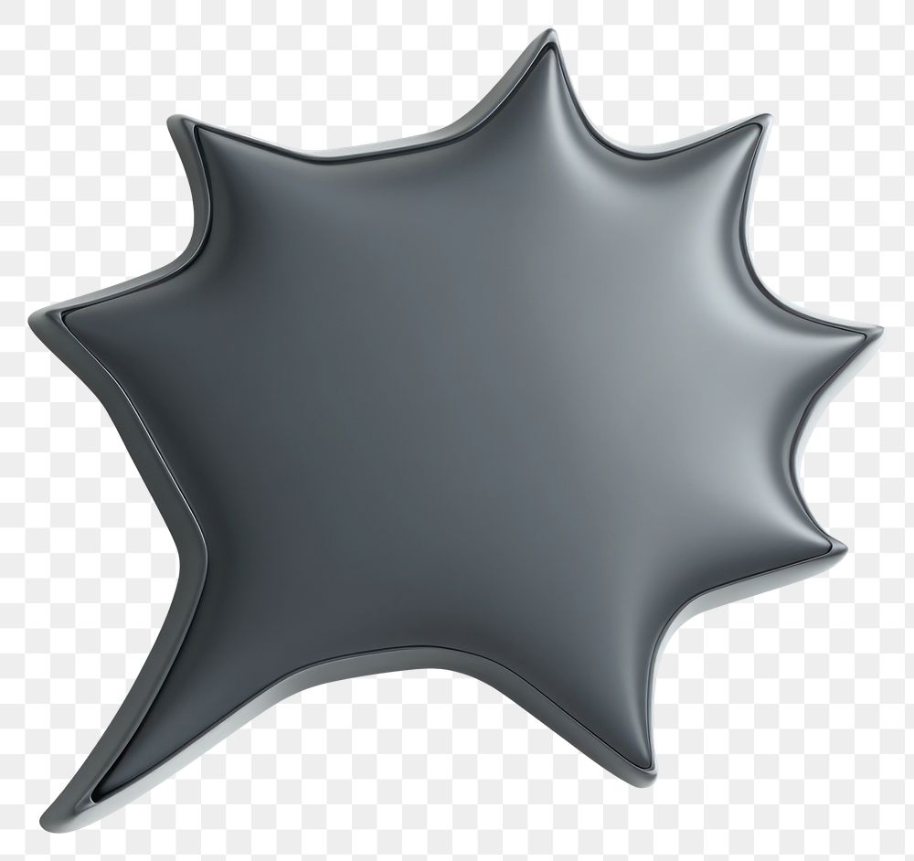 PNG Slate-gray bold spiky shape illustration graphic symbol.