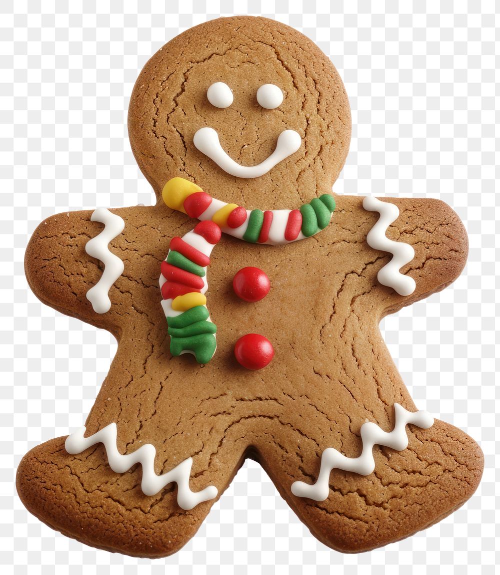 PNG Gingerbread christmas cookie dessert sweets confectionery.