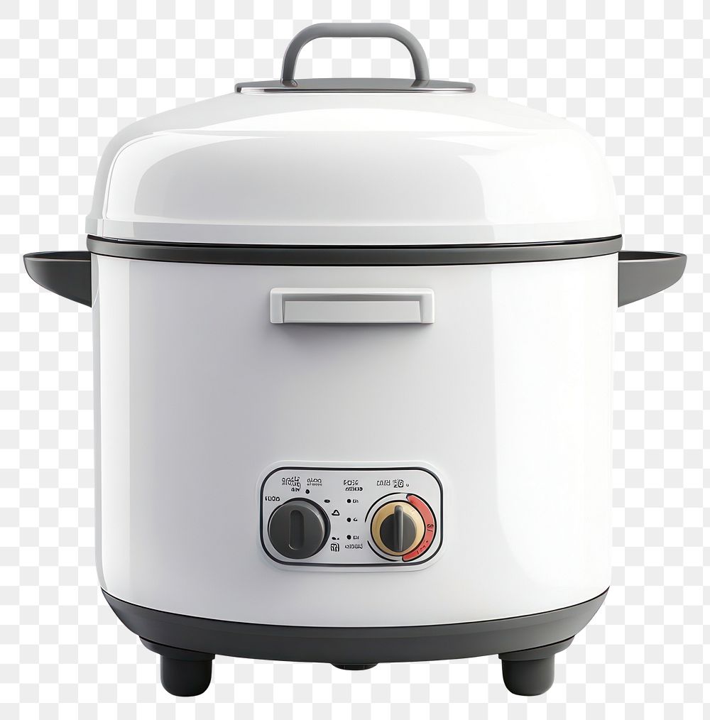 PNG Rice cooker appliance device white.