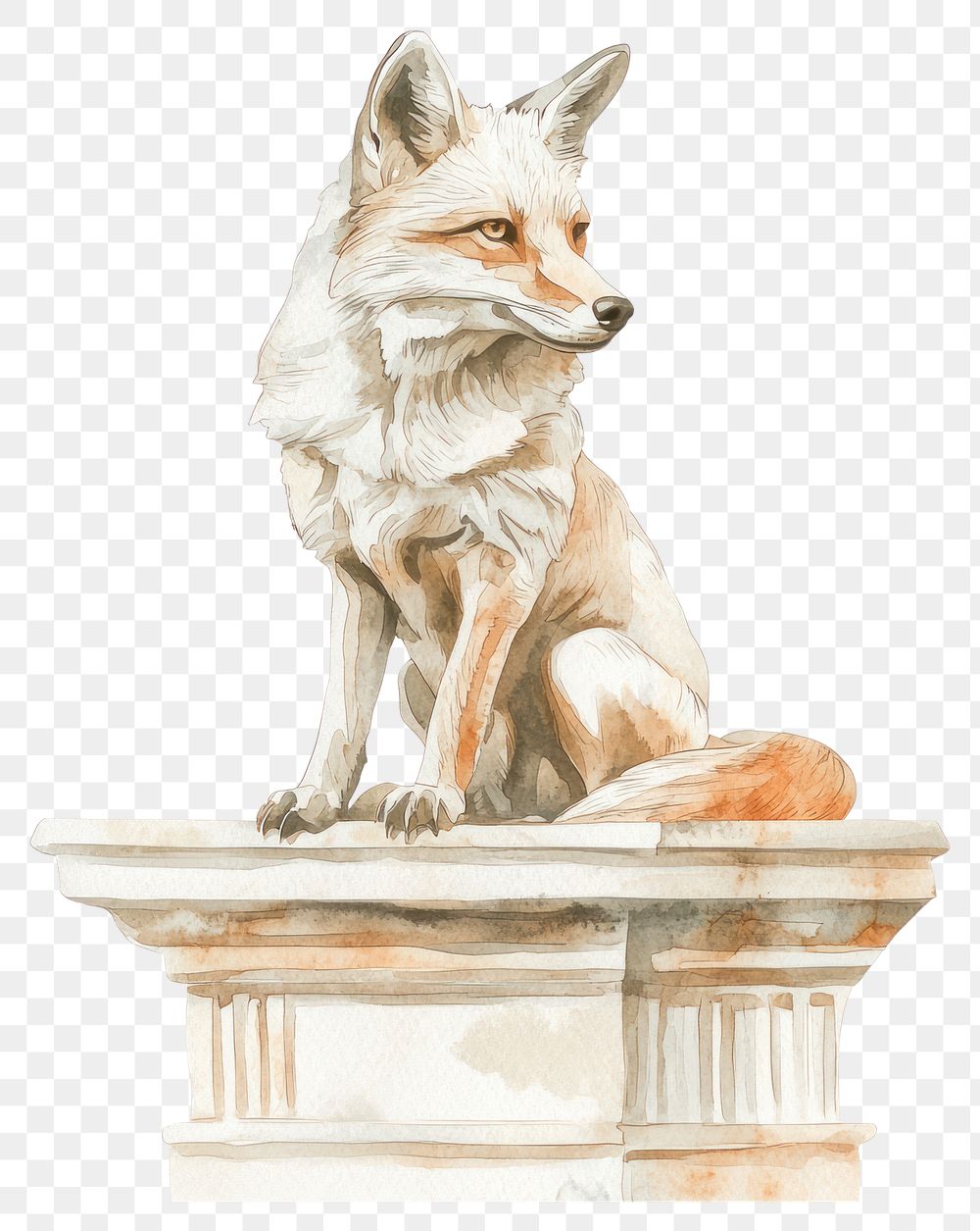 PNG An ancient greek Fox fox art wildlife.