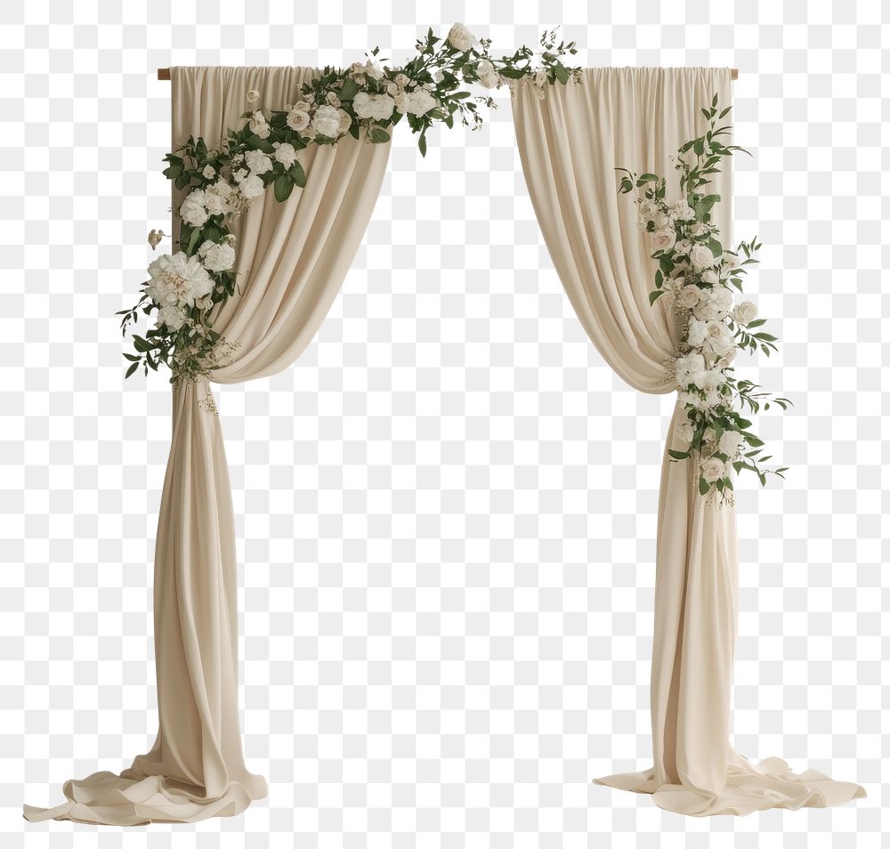 PNG Wedding arches flowers white architecture.