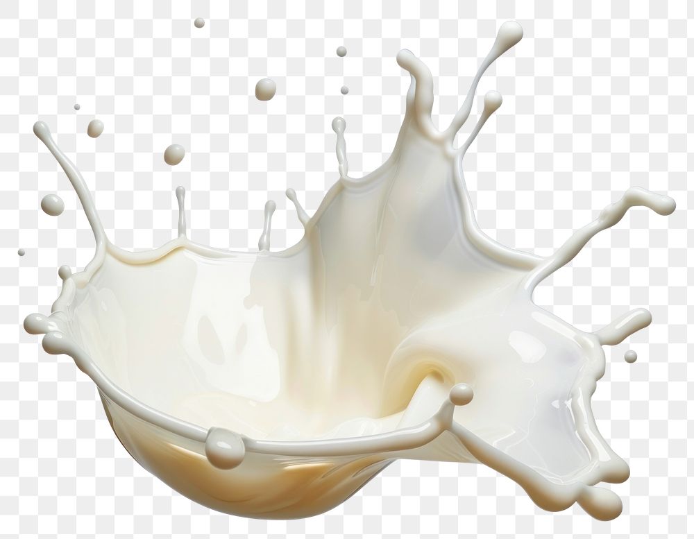 PNG Dynamic milk splash isolated background