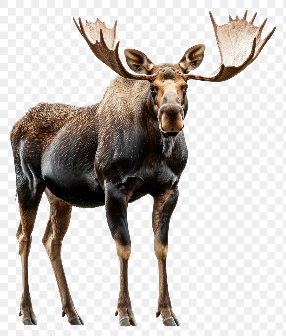 PNG A moose animal photography background.