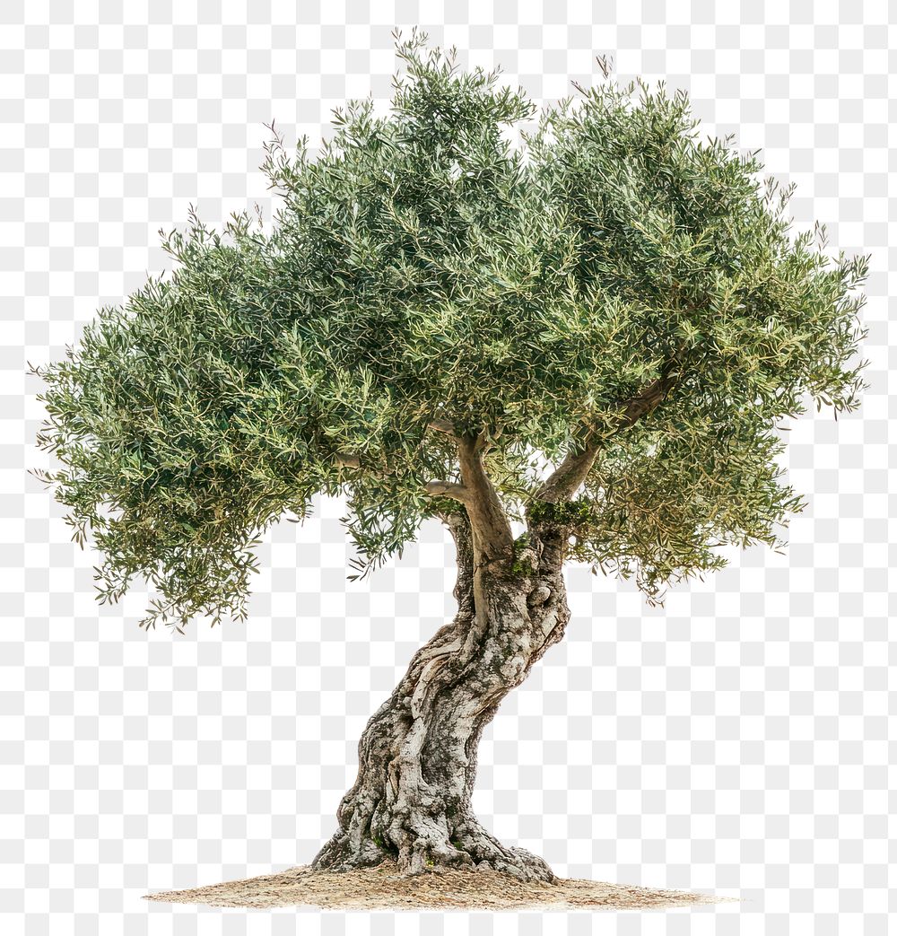 PNG A olive tree nature background isolated.