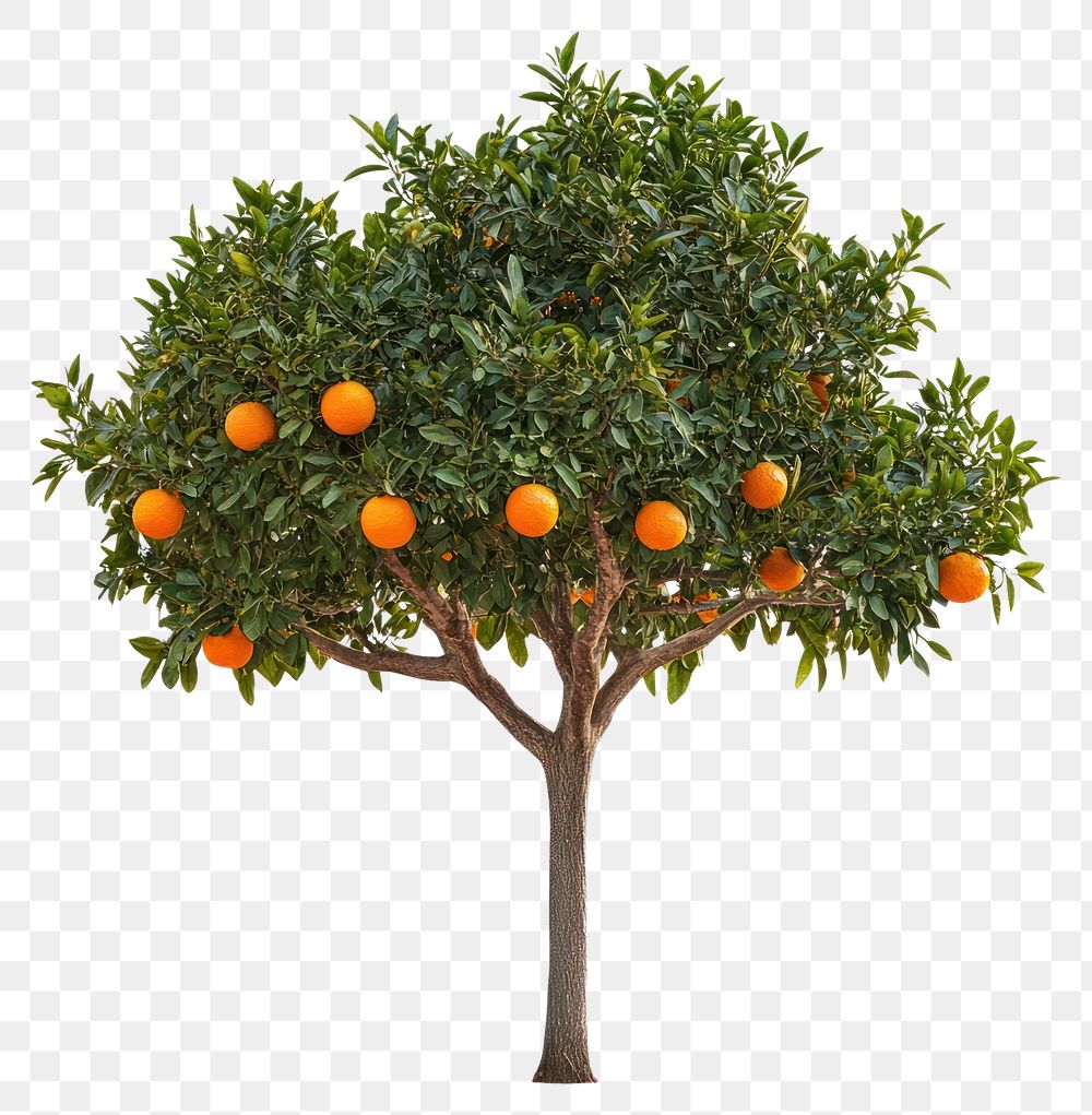 PNG An orange tree isolated fruit plant.