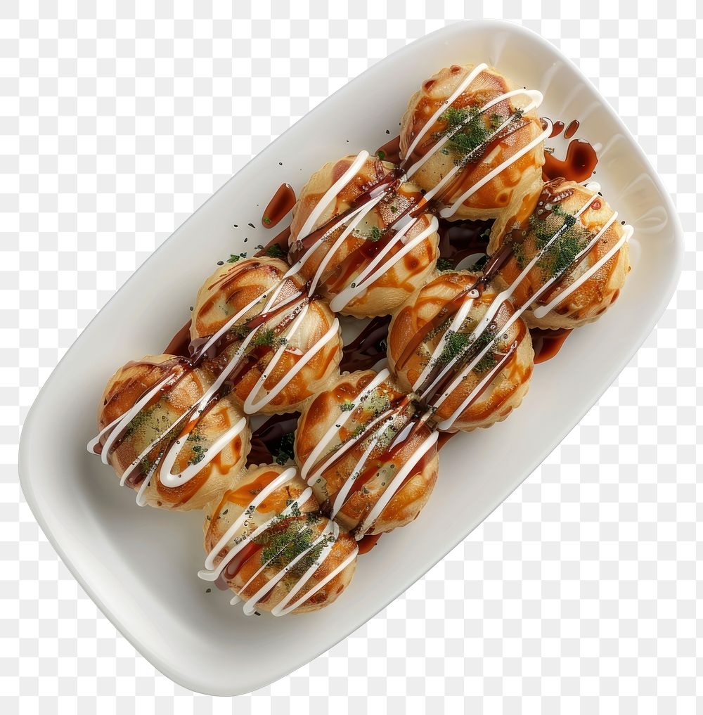 PNG Delicious Japanese takoyaki balls