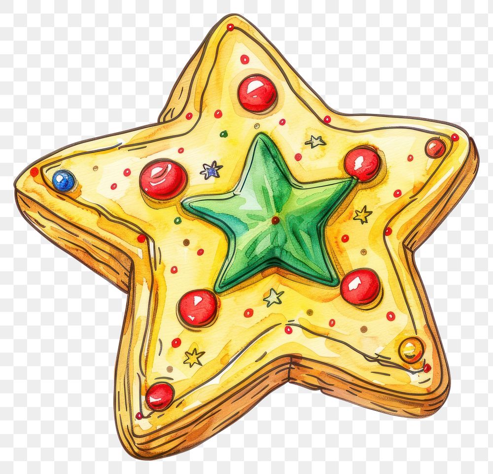 PNG An isolated Christmas butter jelly cookie with sugar icing christmas holiday festive.