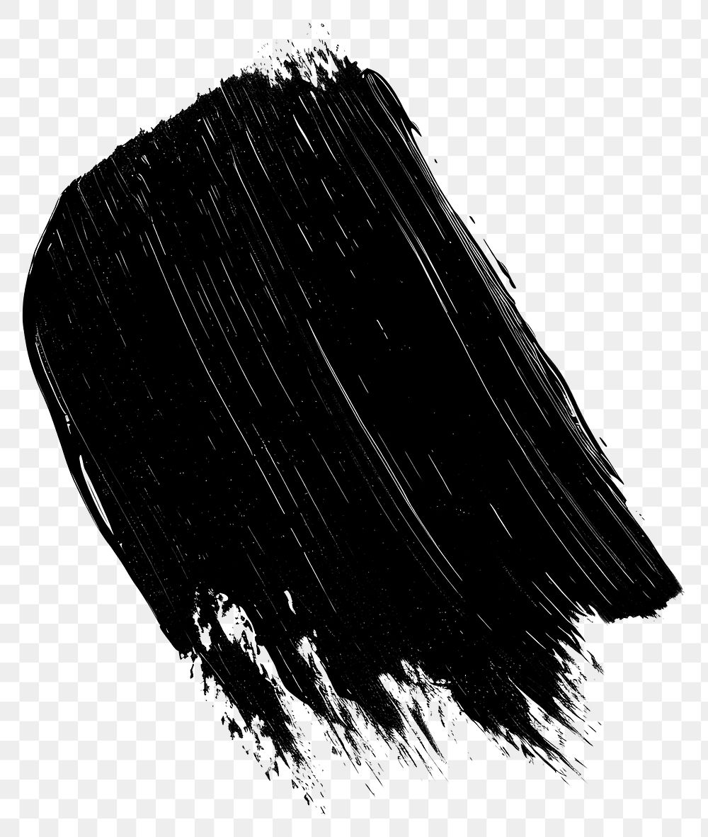 PNG Oval shape brush strokes texture black art.