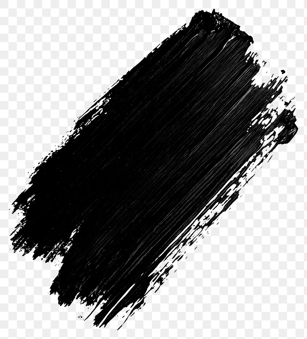 PNG Stroke marker pen brush stroke in rectangle shape background black art.