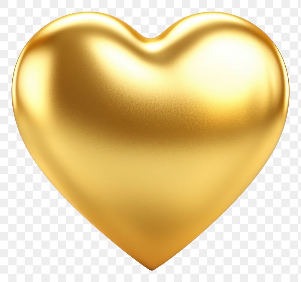 PNG Gold heart icon illustration accessories valentine's.