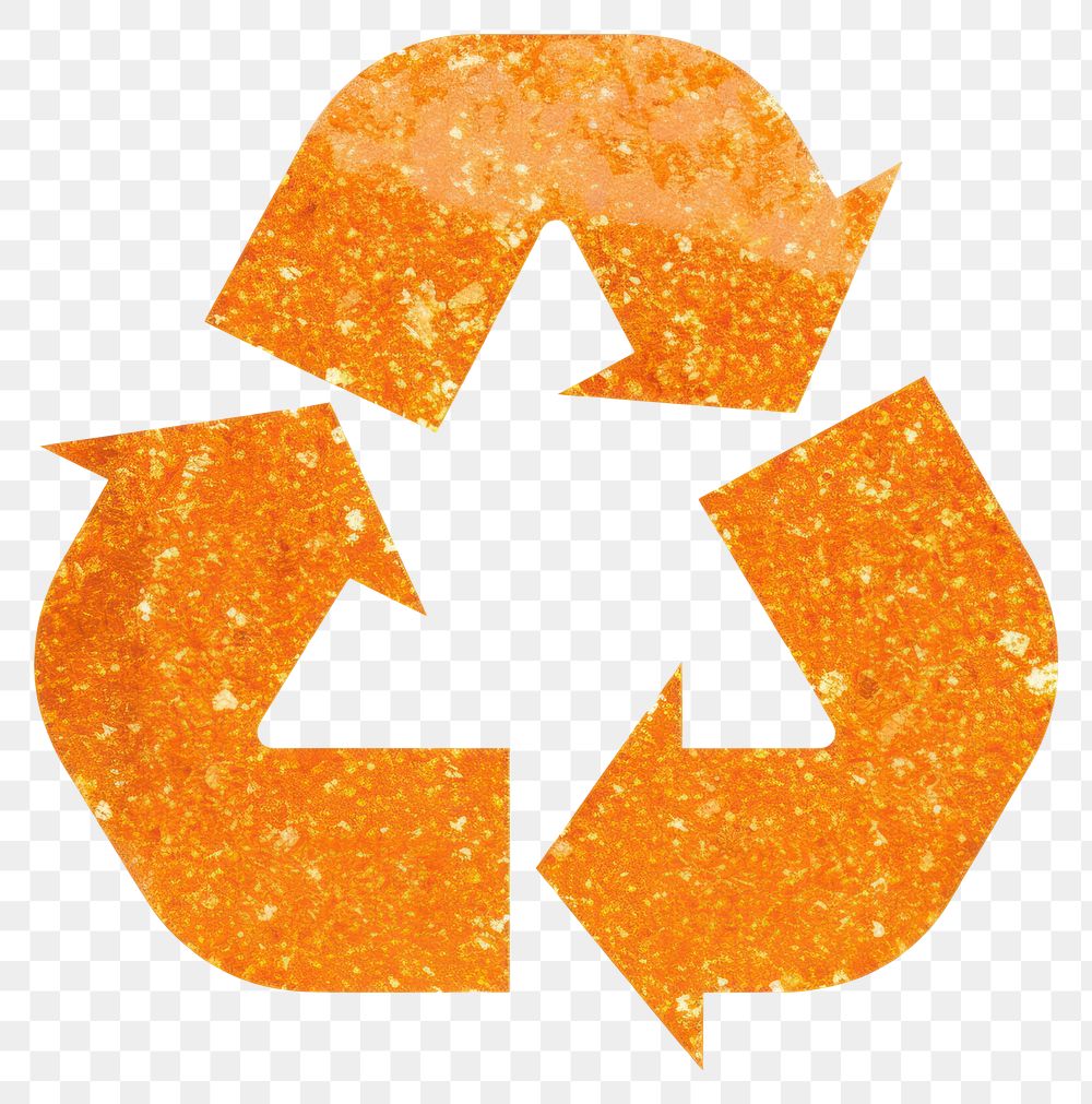 PNG Orange recycle icon symbol | Free Icons - rawpixel