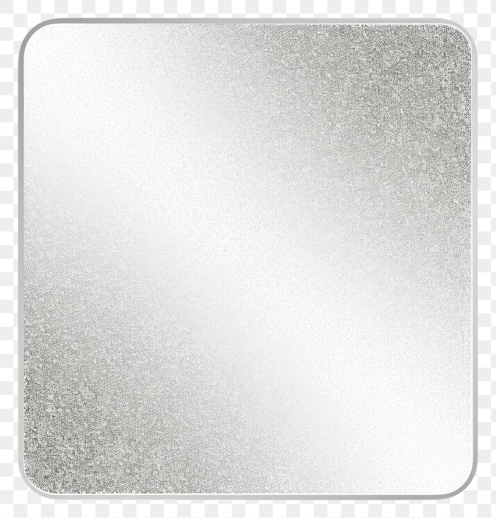 PNG Silver square icon glitter shape white background.