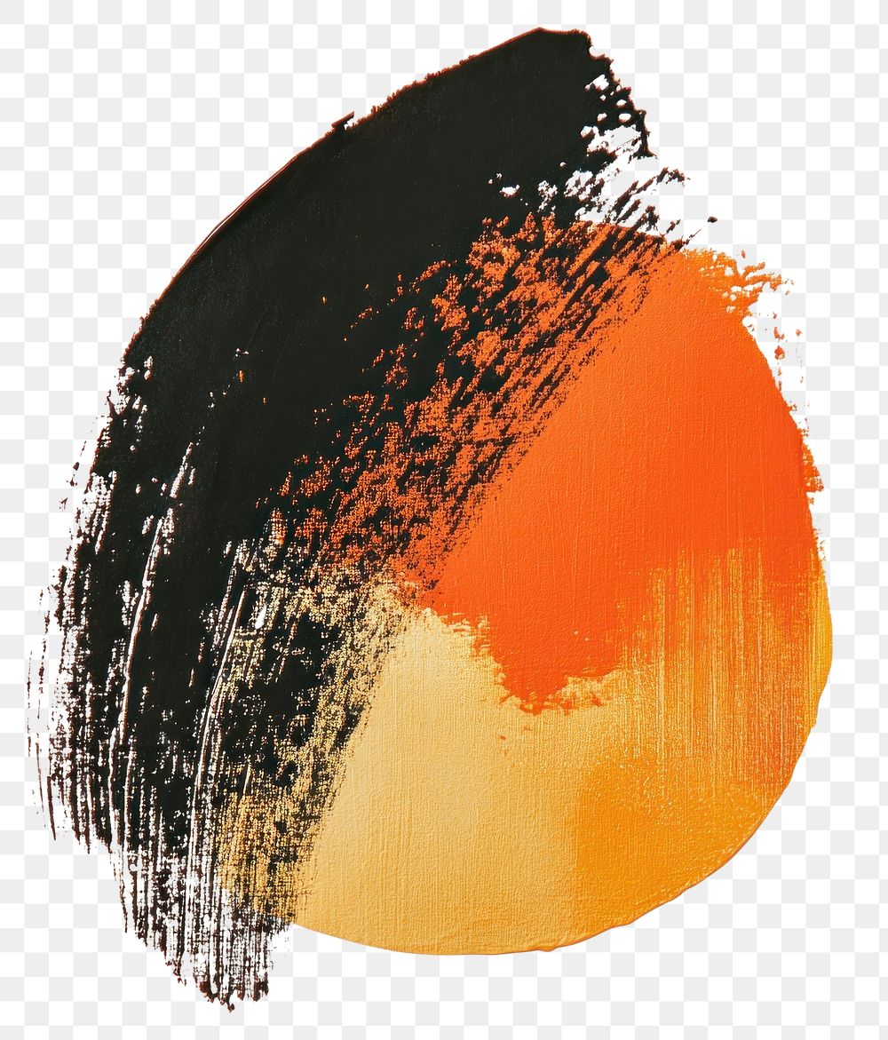 PNG Orange and gold inclusivity art painting abstract.