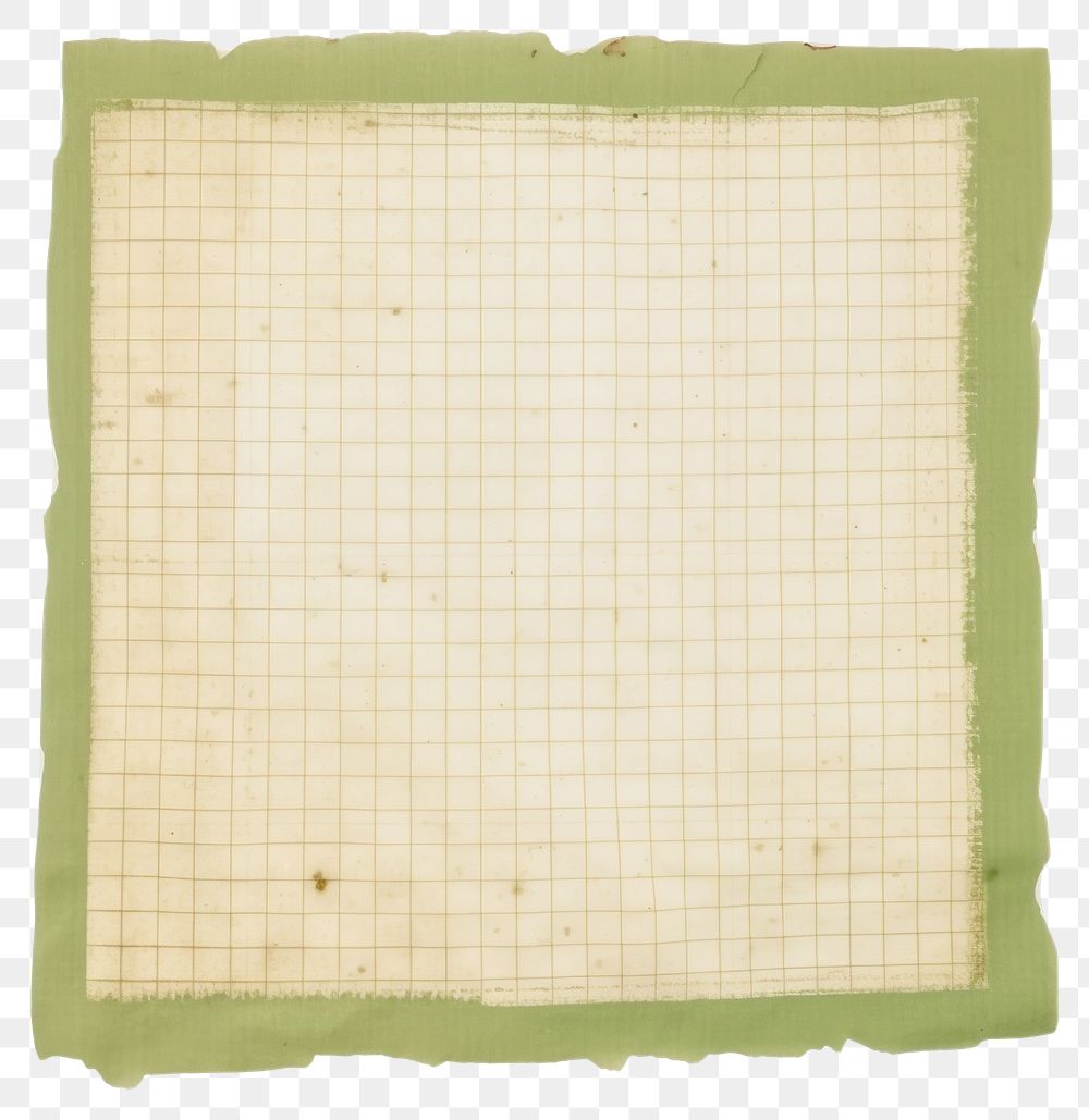 PNG Green grids ripped paper ephemera vintage texture stationery.