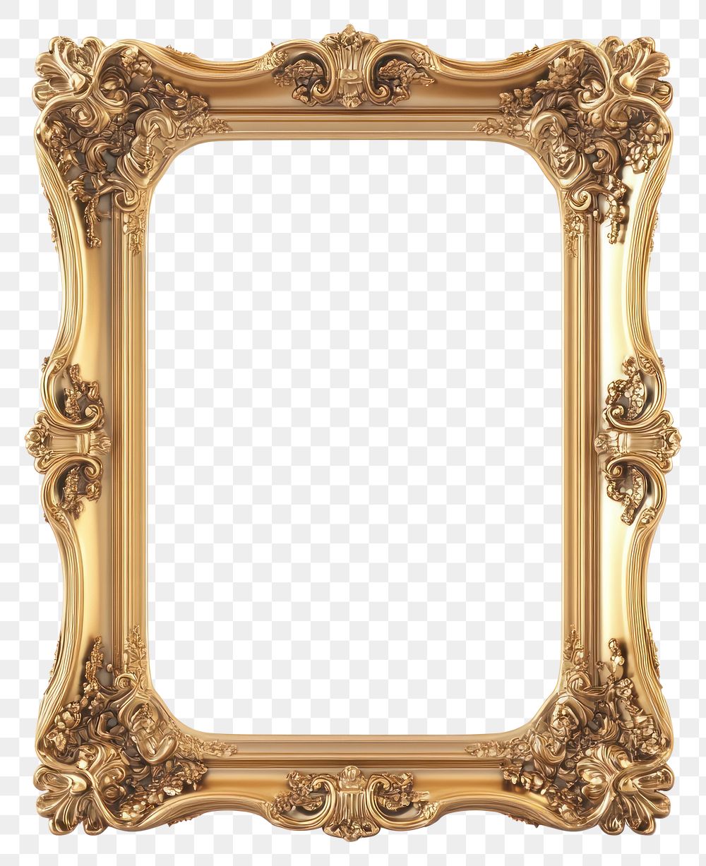 PNG Classic vertical gold frame photo photography decorative.