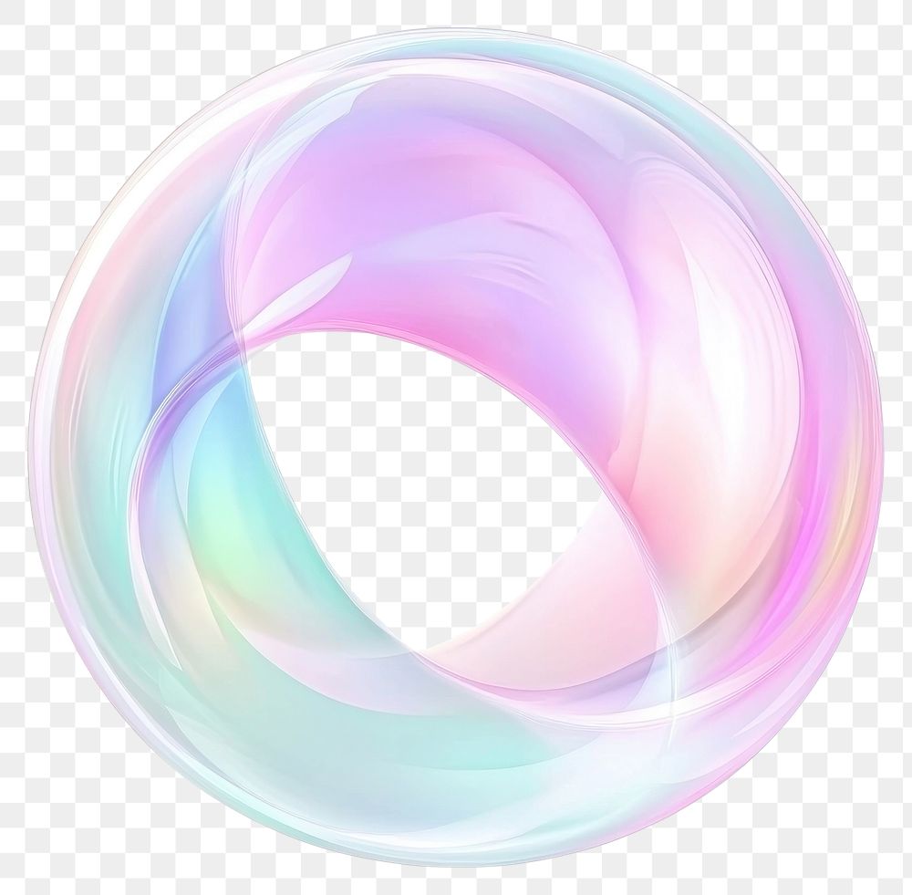 PNG Soap bubble abstract shape illustration pastel colors.