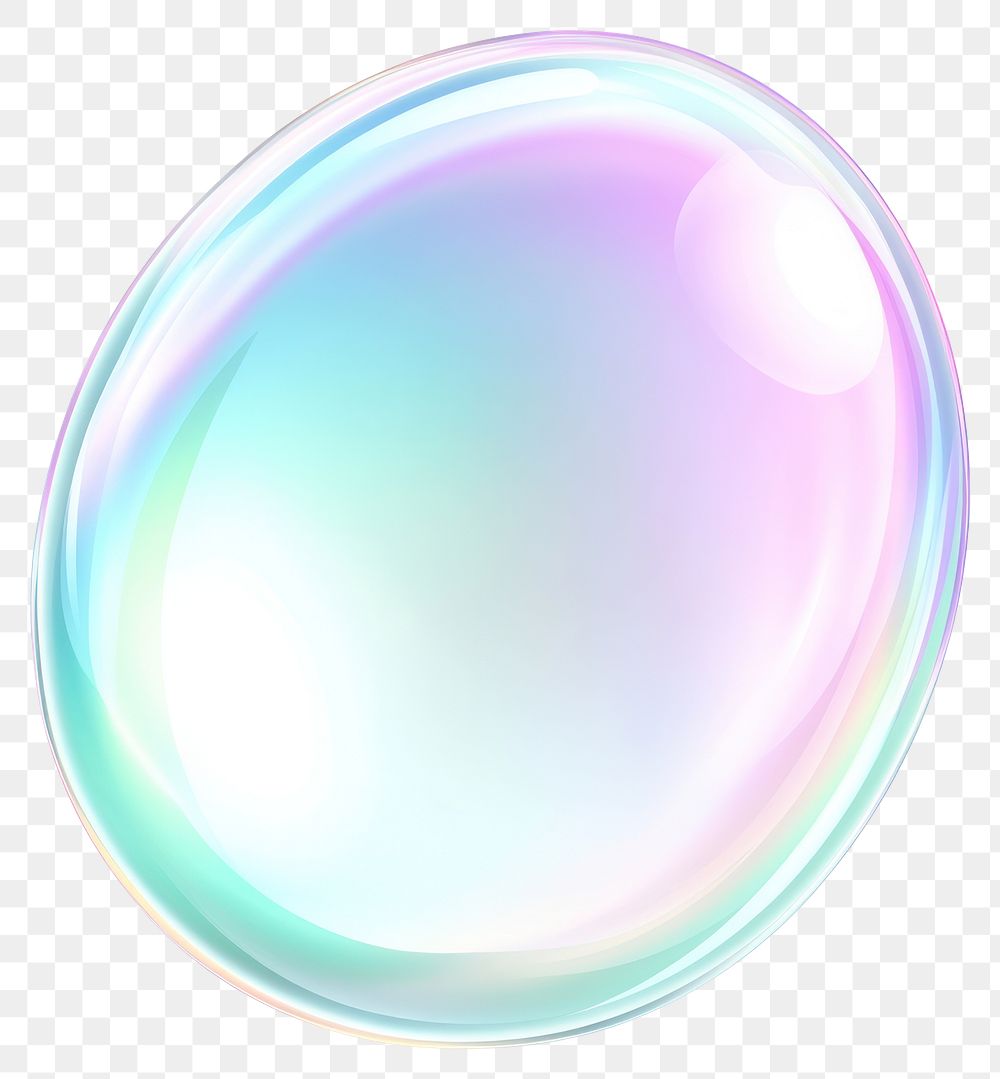 PNG Soap bubble oval shape pastel colors light.