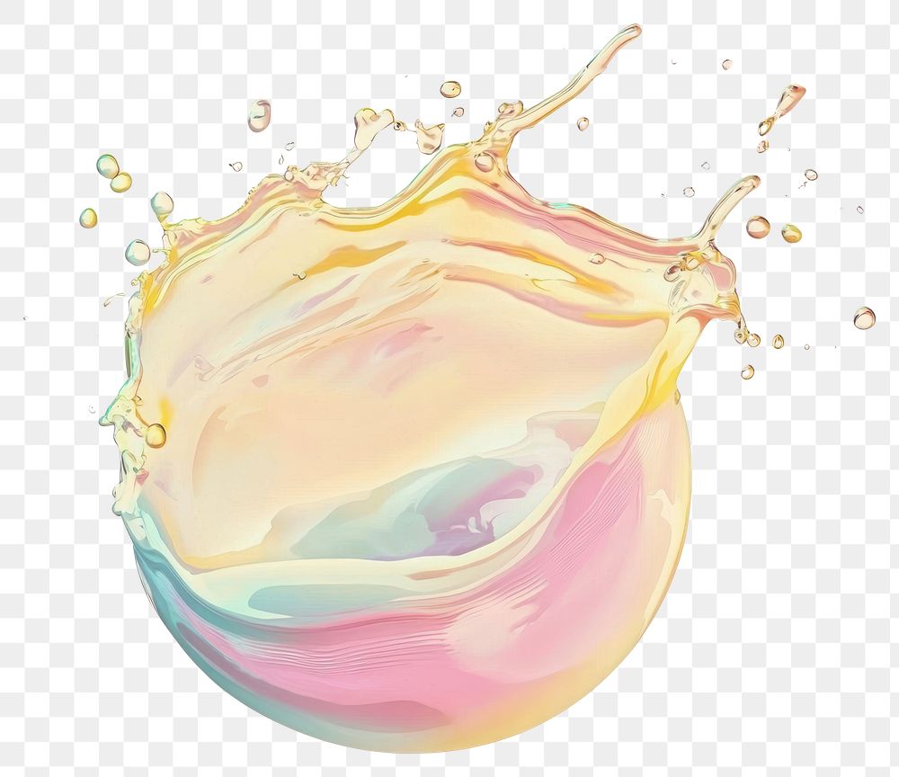 PNG Soap bubble splash shape illustration colors art.