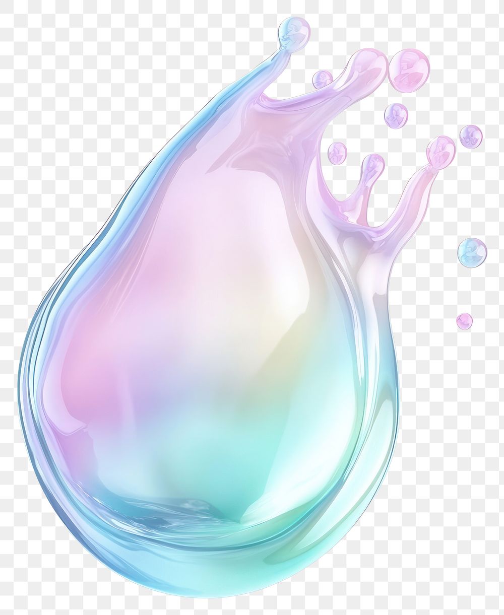 PNG Soap bubble splash shape pastel colors pastel colors.