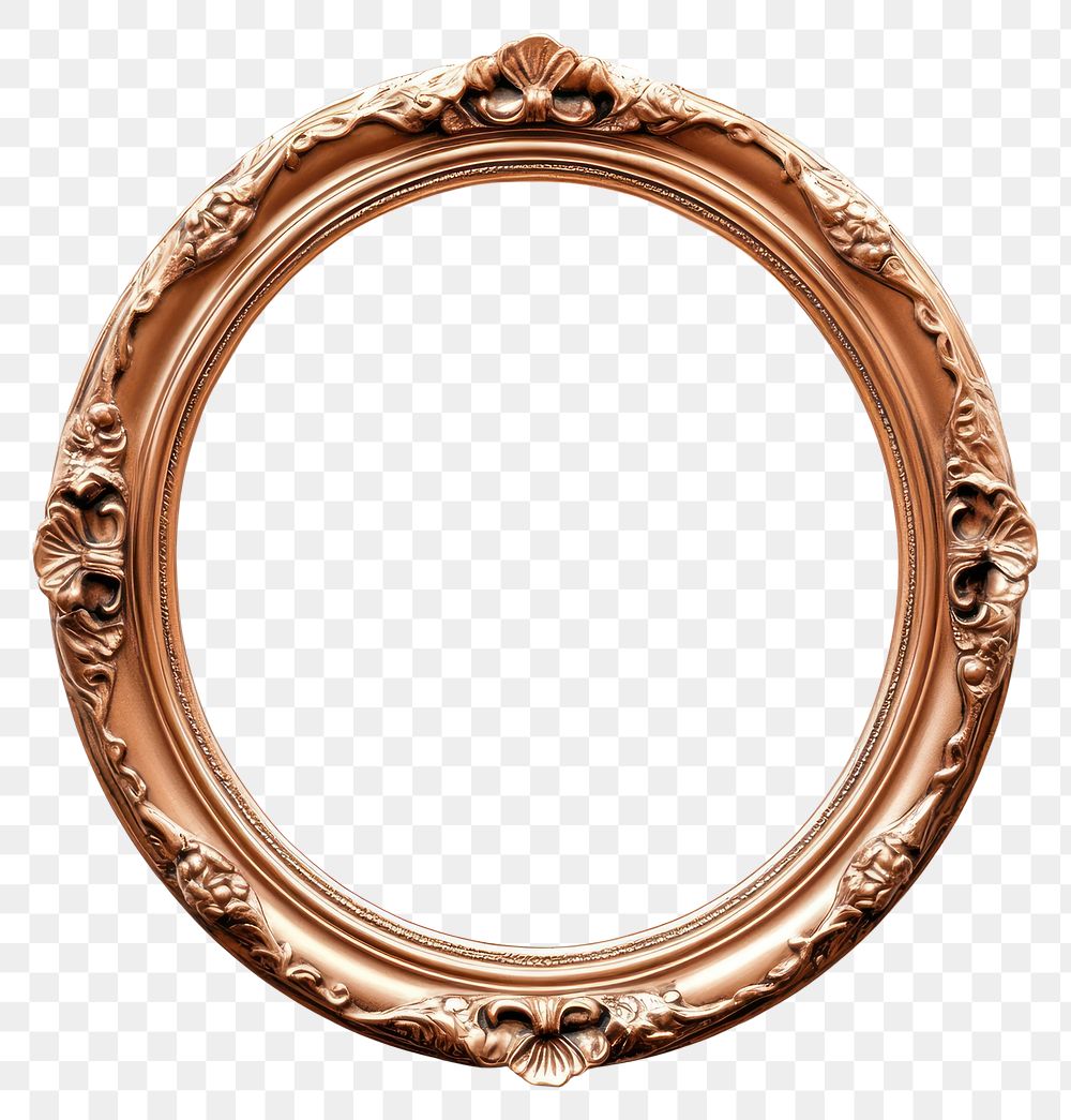 PNG Rose gold minimal frame vintage photo oval photography.