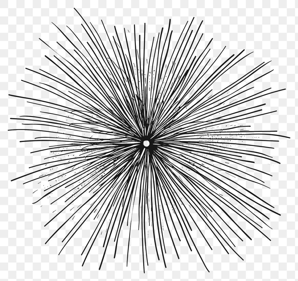 PNG Hand drawn of Firework fireworks drawing lines.