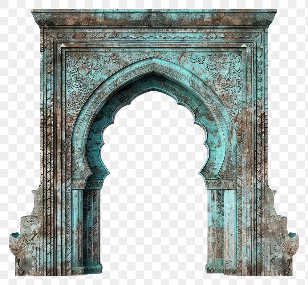 PNG Oriental arch architecture white background spirituality.