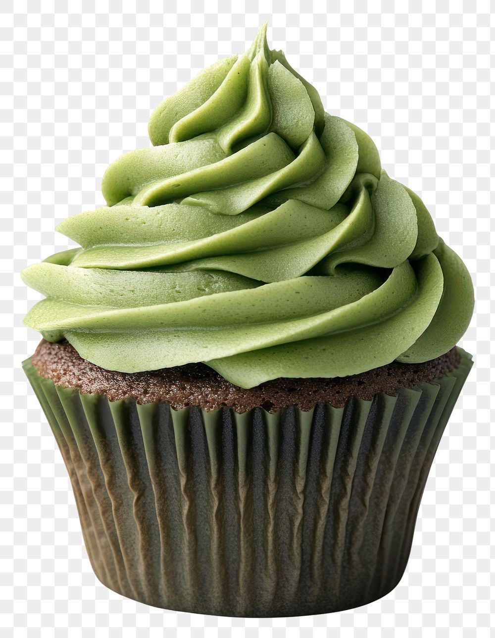 PNG An isolated greentea cupcake dessert photography food.