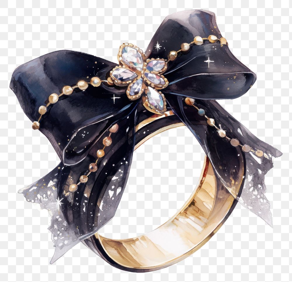 PNG Black coquette ring illustration accessories accessory.