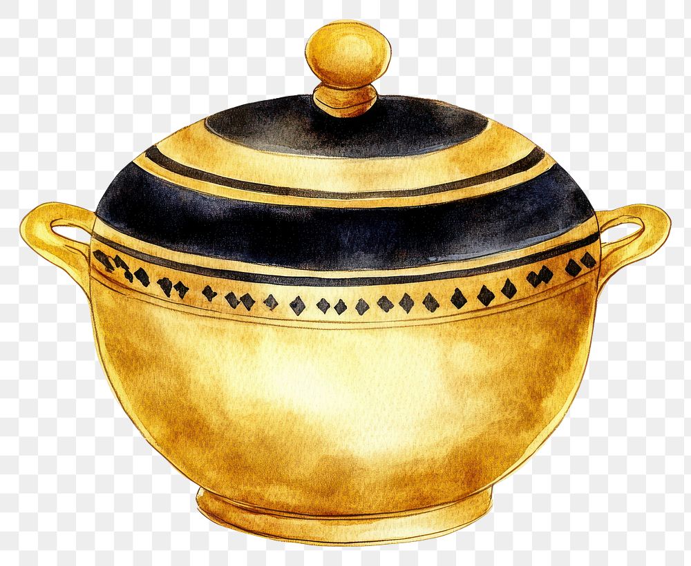 PNG Fondue pot elegant kitchenware decorative.